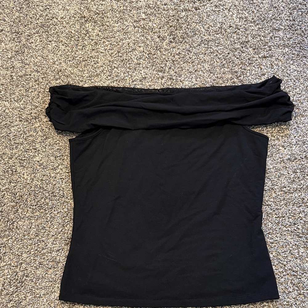 Elegant Black Off-Shoulder Top